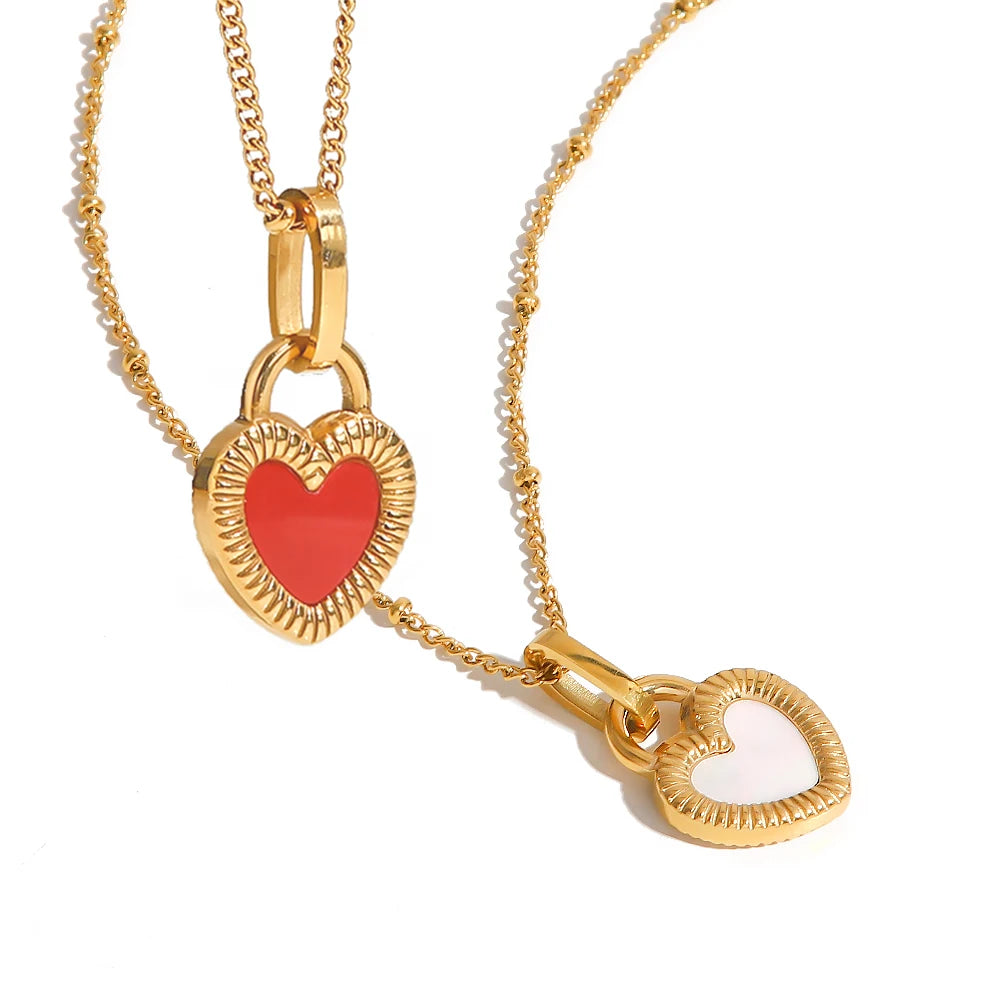 Double Heart Necklace